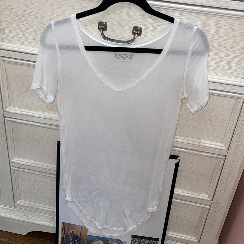 Plain white t-shirt